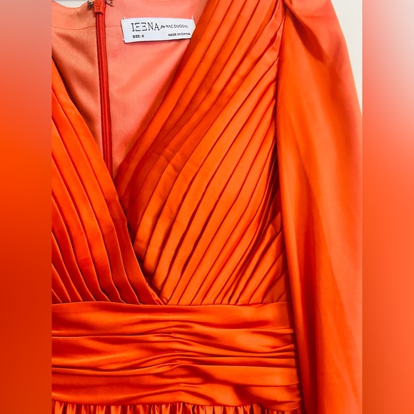 Leena for Mac Duggal satin gown. Size 6
Style # 26542 in Sunset color - Picture 5 of 7